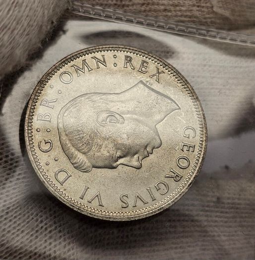 United Kingdom Silver 1939 Half Crown Beautiful Uncirculated