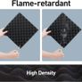FREE EXPRESS SHIPPING Sound Proofing Panels 24 Pack Egg Crate Acoustic Foam 12 x 12 x 1.18 Inches High Density Acoustic Foam Panels Flame Retardant Sound Absorbing Panels Studio Treatment Image 4