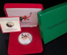 Ten Euro Silver  Proof Special Olympics Coin 2003.