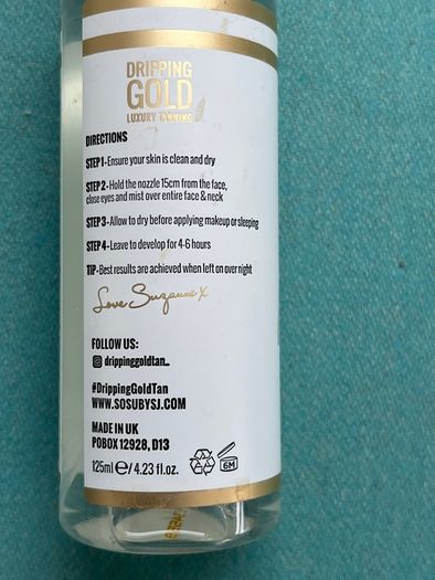 SOSU Self Tan face Mist