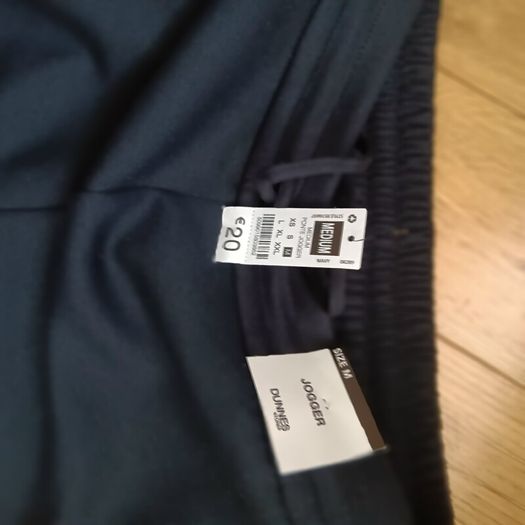Dunnes Navy joggers track end
