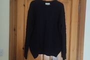 Aran knit 100% merino wool sweater