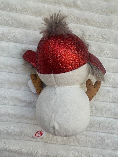Ty Beanie Boo Buttons the Snowman approx. 6" Plush Dirty Please see photos