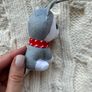 McDonalds Christmas TY Beanie Boo Plush Hailey The Husky Used Please Look at the pictures Image 8