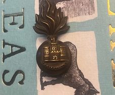 WW1 Inniskilling Fusiliers Officers Cap Badge
