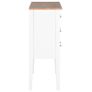 Sideboard White 54x30x80 cm Solid Wood Image 5