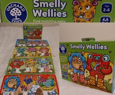 Orchard Toys Smelly Wellies matching game