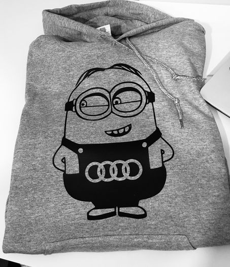 Audi Minion Funny Cute Hoodie Great Gift Present Idea For Audi Fans
