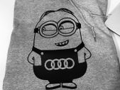 Audi Minion Funny Cute Hoodie Great Gift Present Idea For Audi Fans