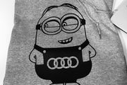 Audi Minion Funny Cute Hoodie Great Gift Present Idea For Audi Fans