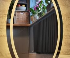 LED Bathroom Mirror Makeup Bright Light Demister
