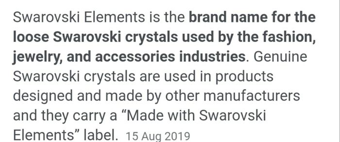 Swarovski Crystal Elements Earrings and Pendant