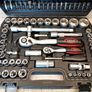 TEENO 108 Piece 1/4"&1/2" Drive Socket Set with Bits Set,72 Quick Release Ratchet Wrench,Chrome Vanadium Image 5