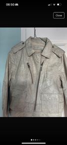 Zadig & Voltaire Ecru Leva Deluxe Jacket