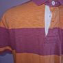 American Eagle Striped red and orange Polo shirt Image 3