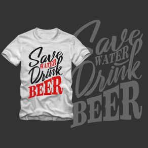 Save water drink beer t-shirt