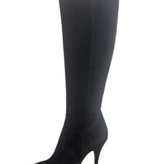 BALLY SHADY black leather suede knee high boots Sz 40.5 (Fit 7-7.5UK) - Rrp 395 (New)