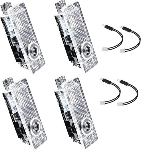 BMW Car Door Projector Lights for Door LED Light Logo 4pcs Welcome Light Compatible for 3/5/6/7/X1/X2/X3/X4/X5/X6/X7/Z/M/GT Series