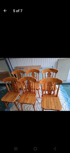 Solid Pine Kitchen Chairs