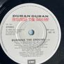 Duran Duran Burning the ground rare picture sleeve vinyl record single in vg+ condition Image 2
