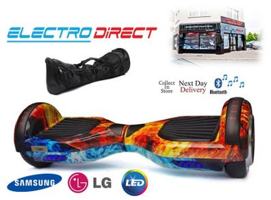 6.5 inch Hoverboard Diablo Bluetooth + Bag - icy Flame for Sale