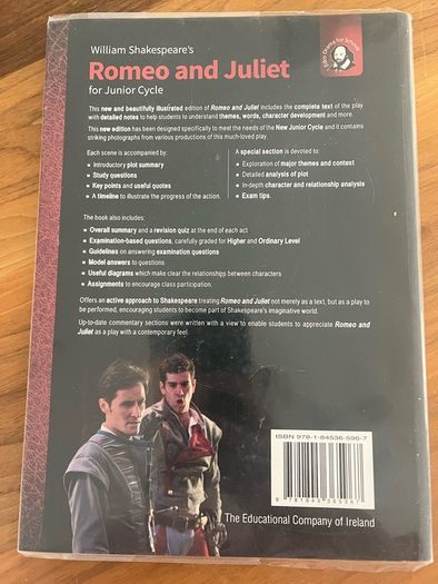 School book Romeo and Juliet