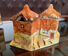 Vintage Price Kensington Cottage Ware Double Preserves Jam or Condiment Set Rare