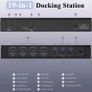 WAVLINK USB-C Quad Display 4K Universal Dock WL-UG69PD8 Pro Docking Station 180w Apple dell Lenovo Image 4