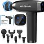 Massage Gun Deep Tissue Quiet Professional Handheld 30 Speeds Muscle Gun,6 Heads Image 5