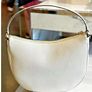 Unwanted gift Michael Kors Dover Lg Half-moon Hobo Pebbled Leather Shoulder Bag Light Cream Image 3