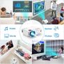 Mini Projector Portable video-projector,55000 Hours Multimedia Home Theater movie Projector,Compatible with TV Stick,Full HD 1080P HDMI,VGA,USB,AV,laptop,iphone,Android Smartphone Image 6