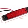 10x Amber or Red 6LED 3.8" Side Marker Indicators Light Yellow Truck Trailer Image 2