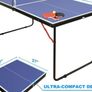 FREE EXPRESS SHIPPING Folding Ping Pong Table Game Set, Portable Indoor Outdoor Table Tennis Table with 2 Paddles, 3 Balls and Net Image 7