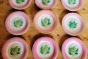 Antique handpainted Lily of the valley porcelain dessert service