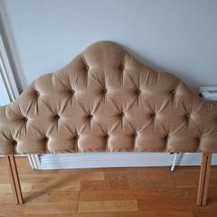 Double Headboard 4ft 6' (Buttoned Fabric)