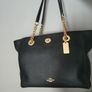 Bnwt Coach Black Turnlock Tote Bag Image 5
