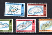 1989 Alderney Maps Commemorative Stamp Mint Never Hinged (MNH)