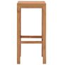 Bar Stools 2 pcs Solid Teak Wood Image 5