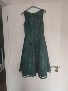 Teal mid-length teal dress