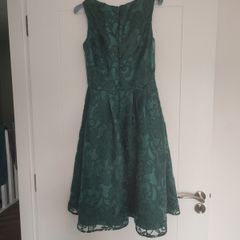 Teal mid-length teal dress