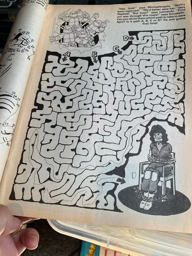 Teenage Mutant Hero Turtles Prize Puzzles Comic 1981