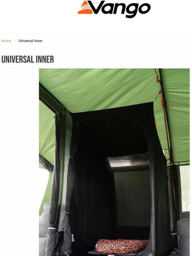Vango Universal Tent Inner Bedroom New
