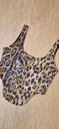 Sequin Leopard Print 2 pc set