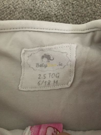 Baby boo 6-18 m 2.5 tog sleepsuit