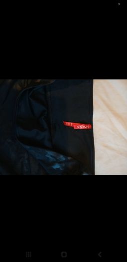 Spanx Camouflage Faux Leather Leggins Size Large