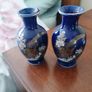 two small blue vases Image 8