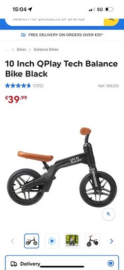 Q Play Tech Balance Bike