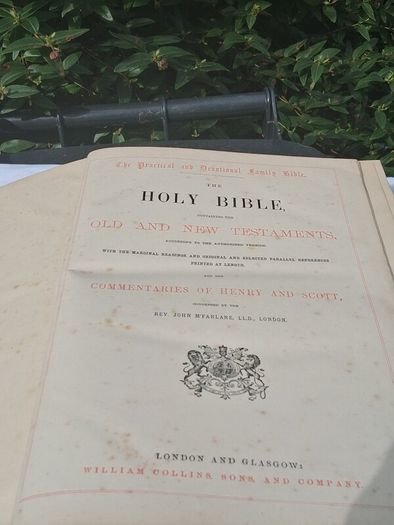 19th Century Family Bible (13x11 inches)