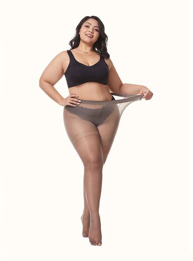 Plus size/ materinity Striped Tights