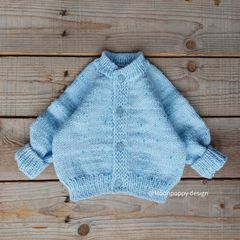 Personalised Baby Name handknitted cardigans 0-3 months